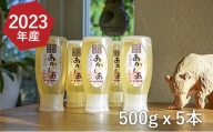 [№5749-1108]【純粋蜂蜜】北海道産アカシア蜂蜜2.5kg（500g×5本）