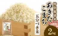 令和5年度産米　特別栽培米あきたこまち　五分づき米2kg【1283156】