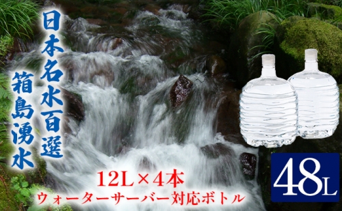 群馬の名水 箱島湧水エアL 12L×4本 ウォーターサーバー対応ボトル 114805 - 群馬県東吾妻町
