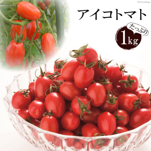 AF014 全国にファンがいる高級フルーツトマト アイコ たっぷり！1kg [トマト フルーツトマト 1キロ 山口農園 長崎県 島原市] 114909 - 長崎県島原市