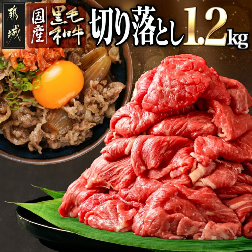 【国産黒毛和牛】切り落とし1.2kg(600g×2P)_MJ-E907 1149409 - 宮崎県都城市