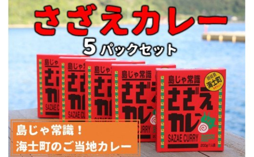 【寄付額改定】島じゃ常識！海士のご当地カレー！さざえカレー5パックセット 115188 - 島根県海士町
