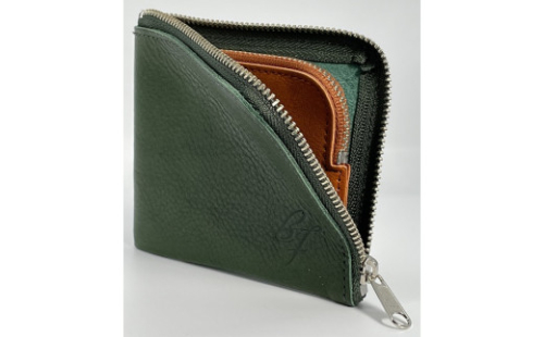 F-57　コインケース（本ヌメ革）グリーン　＊「本物」の革の質感がここにあります。 1151964 - 兵庫県たつの市