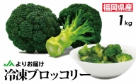 【福岡県産】冷凍ブロッコリー1kg（1kg×1袋）[C2256]