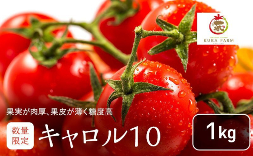 【2027年7月より発送】北海道 富良野市産 完熟ミニトマト（キャロル10）約1kg トマト 甘い 野菜 新鮮 数量限定 先着順 【藏ファーム】 1153659 - 北海道富良野市