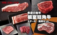 D-13003 【北海道根室産】短角牛ステーキ・焼肉6種セット
