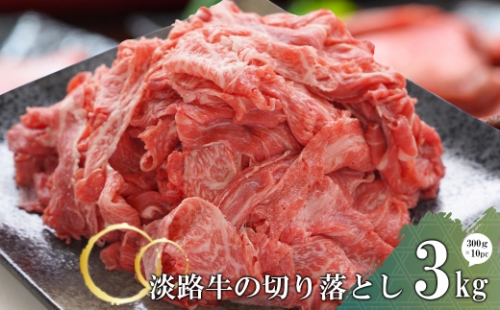 淡路牛の切り落とし3.0kg（300g×10パック) 1155449 - 兵庫県淡路市