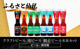 【ふるさと納税】クラフトビール 地ビール 網走ビール8本セット(ビール・発泡酒) ABH060