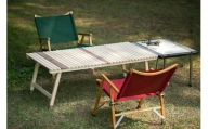 ひのきの２つ折りキャンプテーブル KUROSON400-F
