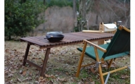 ウォールナット 2つ折りキャンプテーブル KUROSON370-F