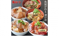 漬け丼 5種×2パック 計10食セット 冷凍 真空パック 小分け 海鮮丼 海鮮セット 詰め合わせ 旬の鮮魚