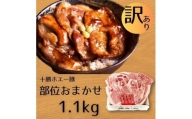＜訳あり＞十勝ホエー豚 豚肉 詰め合わせ 約1.1kg 部位おまかせ! 豚丼の具 ひき肉 小分け【1468138】