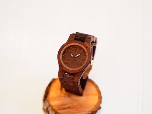 銘木紫檀の木製腕時計 1159659 - 千葉県船橋市