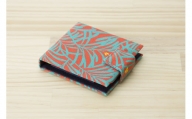 【浜ちりめん】 afumicoシルク製カードケース【ペンナータレッドPR】