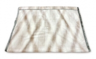 洗える ボリューム満点 マイヤー衿付合わせ毛布 シングルサイズ(約140×200cm) MS-152 ベージュ [4495]