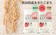 定期便7ヶ月 無洗米 秋田県産 あきたこまち 10kg (5kg×2袋)×7回 計70kg 令和6年産