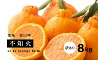 【先行予約】Saito Orange Farmの家庭用不知火8kg ｜ 柑橘 みかん ミカン フルーツ  果物 でこぽん デコポンと同品種 愛媛　※離島への配送不可　※2025年3月中旬頃より順次発送予定
