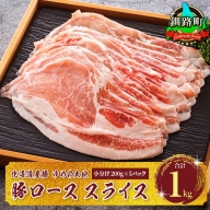 豚肉 ロース スライス 小分け 国産 北海道産 200g×5パック（計1kg）エスフーズ 人気 ブランド ゆめの大地 豚ロース 精肉 冷凍