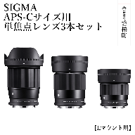 [ふるさと納税]SIGMA APS-Cサイズ用 単焦点レンズ3本セット(Lマウント用)