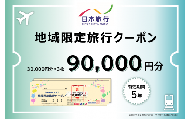日本旅行地域限定旅行クーポン 90,000円分