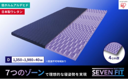 【配送不可：離島】体の部位に合わせたかたさの異なるウレタンウォームを、7つにゾーニングし、睡眠時の理想的な姿勢である立位姿勢を促し、質の良い睡眠をサポートします。マットレス表面の凹凸を3種類の形状にし