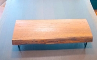 ナラノキ　PCモニター台（幅：約55cm、奥行：約30cm、厚み：約7cm）日本製　国産　天然木　一枚板