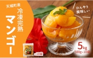 鹿児島県 徳之島 天城町産 冷凍 完熟 マンゴー 5kg（500g×10袋）冷凍マンゴー