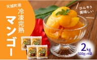 鹿児島県 徳之島 天城町産 冷凍 完熟 マンゴー 2kg（500g×4袋）冷凍マンゴー
