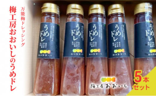 [№5695-1408]★梅ドレッシング★うめドレ 5本セット　贈り物 ギフト 人気 厳選 島田市 1176762 - 静岡県島田市