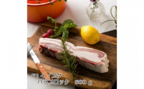 高級食材！F１イノブタ　塊肉（バラ）５００ｇ 1179215 - 和歌山県那智勝浦町