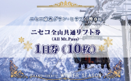 ニセコ 全山共通 リフト券 All Mt.Pass 1日券 【10枚】 2025-2026シーズン スキー リフト券 スポーツ 羊蹄山 雪 パウダースノー ニセコ 倶知安町 スキー場 冬山 雪山 ウインタースポーツ スノボ