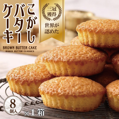 【明治25年創業】こがしバターケーキ 8個×1箱【スイーツ 洋菓子 工場直販 個包装 小分け 泉州名産】 005A732 1180174 - 大阪府泉佐野市