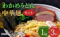 わかめうどん・中華麺セット F23R-600