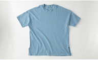 071N704-1 京都・嬉染居 天然藍染め無地Tシャツ（Big）color２[高島屋選定品］