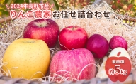 2024年長野市産　(2024年12月～2025年2月出荷)りんご農家お任せ詰合わせ　家庭用約5kg