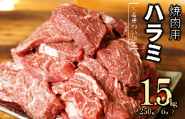 【ふるさと納税】【丸善味わい加工】牛肉 ハラミ 1.5kg（250g×6） 099H2443