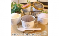 アイス専門店の作るこだわりアイスクリームセット バニラ いちご チョコ 各4個120ml12個セット