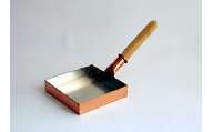玉子焼器 銅製 正方形(12×12cm) 中村銅器製作所 板厚1.5mm [0573]