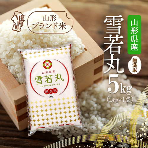 山形県産 雪若丸無洗米 5kg 令和7年産 2025年産 ブランド米 118966 - 山形県庄内町