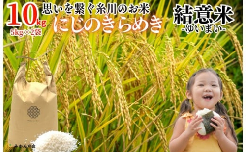 お米 10kg (5kg×2袋) 思いを繋ぐ糸川のお米 結意米 【ゆいまい】和歌山県産 【みかんの会】 1190137 - 和歌山県有田川町