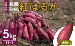 【ふるさと納税】福岡県久留米市産 長期熟成紅はるか 5kg 2S〜S 土なし