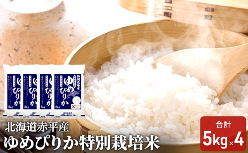 北海道赤平産 ゆめぴりか 20kg (5kg×4袋) 特別栽培米 米 北海道 119402 - 北海道赤平市