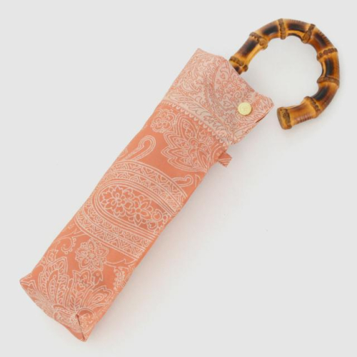 槙田商店【晴雨兼用 折りたたみ傘】kirieペイズリー:ビンテージアプリコット FAA5036 119525 - 山梨県富士河口湖町