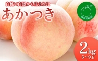 福島の桃 白桃×白鳳から生まれた「あかつき」2kg（5～9玉）先行予約 フルーツ 果物 もも モモ momo F20C-829