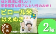 【玄米】九代目又七のピロール農法米はえぬき2kg
