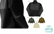 005-116　【ブラック・S】ナイロングログラン　×　シープボア　フリースジャケット（4色）　size：【S/M/L/XL】　男女兼用