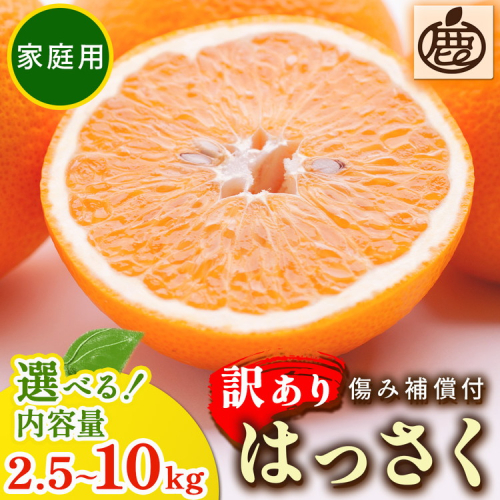 ＜1月より発送＞家庭用 はっさく2.5kg+250g（傷み補償分） ｜ 八朔みかん わけあり 訳あり ワケアリ ※2026年1月上旬～3月下旬頃に順次発送予定 ※北海道・沖縄・離島への配送不可 ◇ 1202576 - 和歌山県美浜町