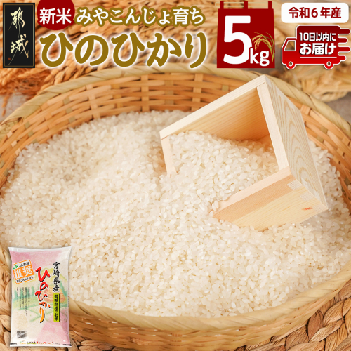 みやこんじょ育ち都城産ひのひかり5kg≪みやこんじょ特急便≫_13-K701-Q 1202759 - 宮崎県都城市