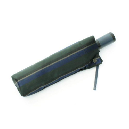 槙田商店【紳士折りたたみ傘 】Tie Stripe×Plain ダークグリーン FAA5015 120314 - 山梨県富士河口湖町