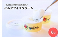 【１０月発送】佐渡島の新鮮な生乳でつくった ミルクアイスクリーム「島プレミオミルク」6個入
